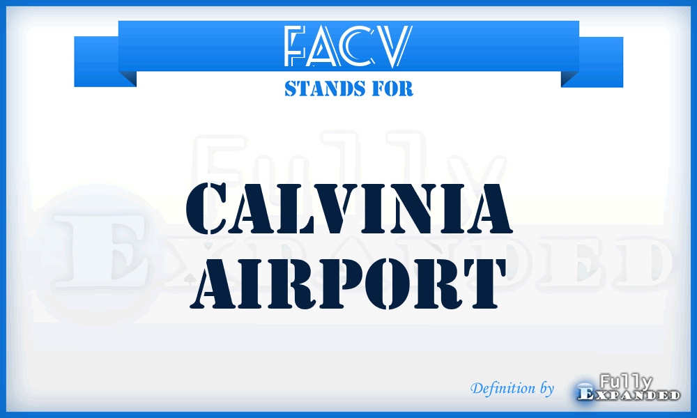 FACV - Calvinia airport