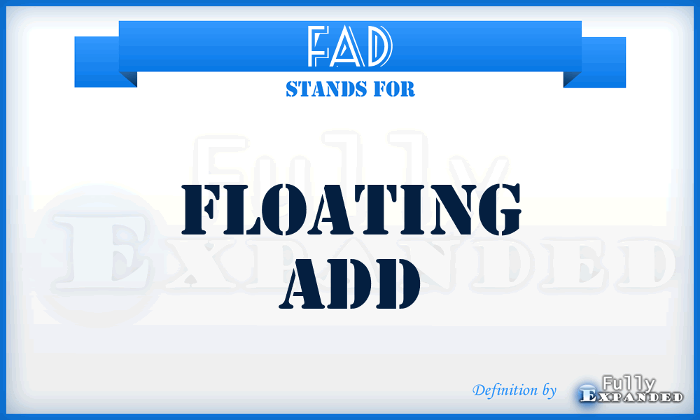 FAD - floating add