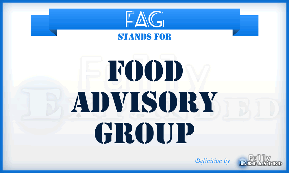 FAG - Food Advisory Group