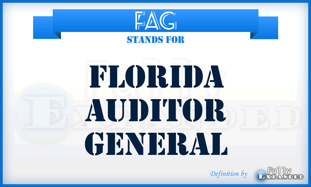 FAG - Florida Auditor General