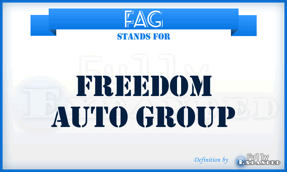 FAG - Freedom Auto Group