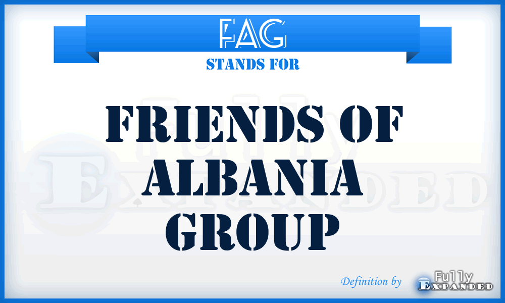 FAG - Friends of Albania Group