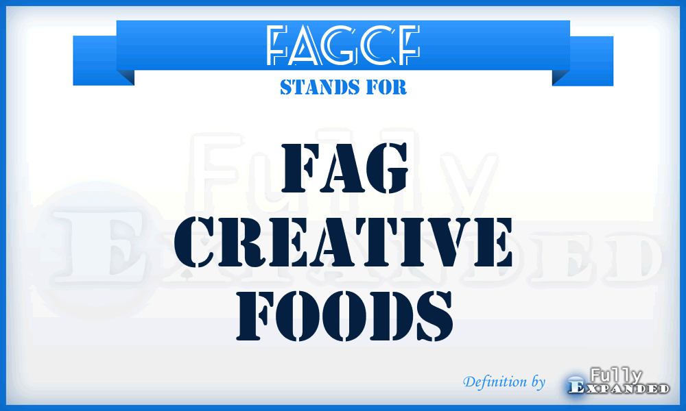 FAGCF - FAG Creative Foods