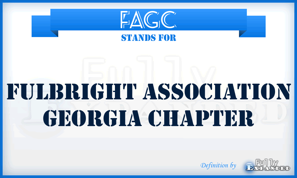 FAGC - Fulbright Association Georgia Chapter