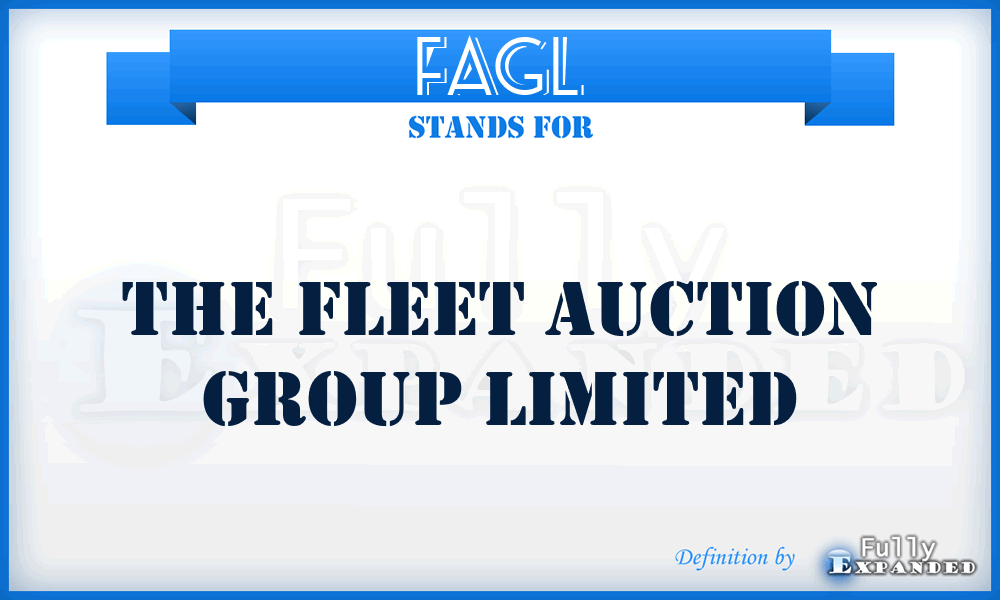 FAGL - The Fleet Auction Group Limited