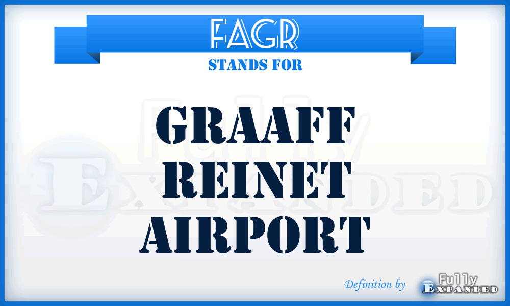 FAGR - Graaff Reinet airport