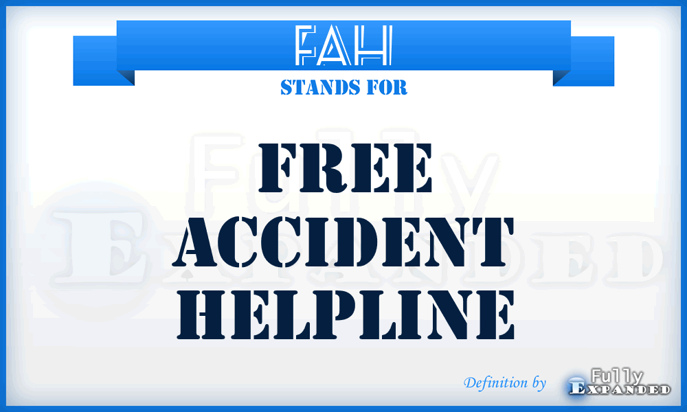 FAH - Free Accident Helpline