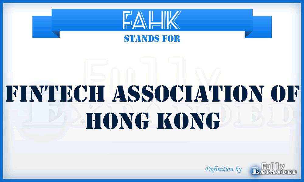 FAHK - Fintech Association of Hong Kong