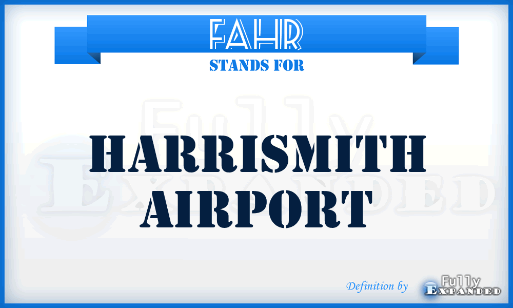 FAHR - Harrismith airport