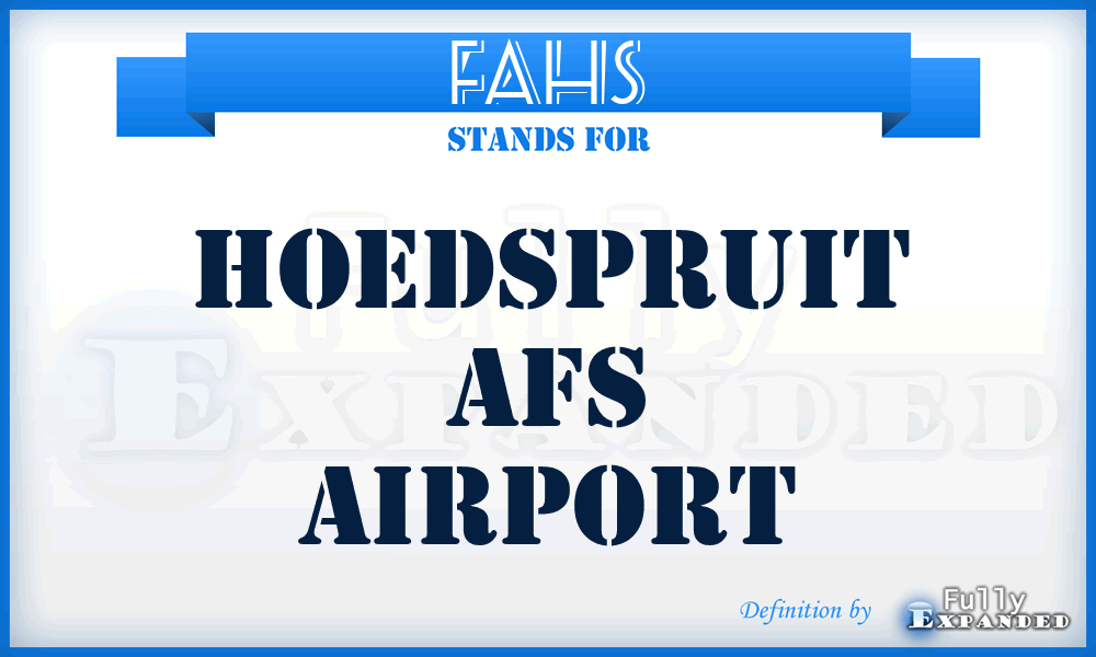 FAHS - Hoedspruit Afs airport