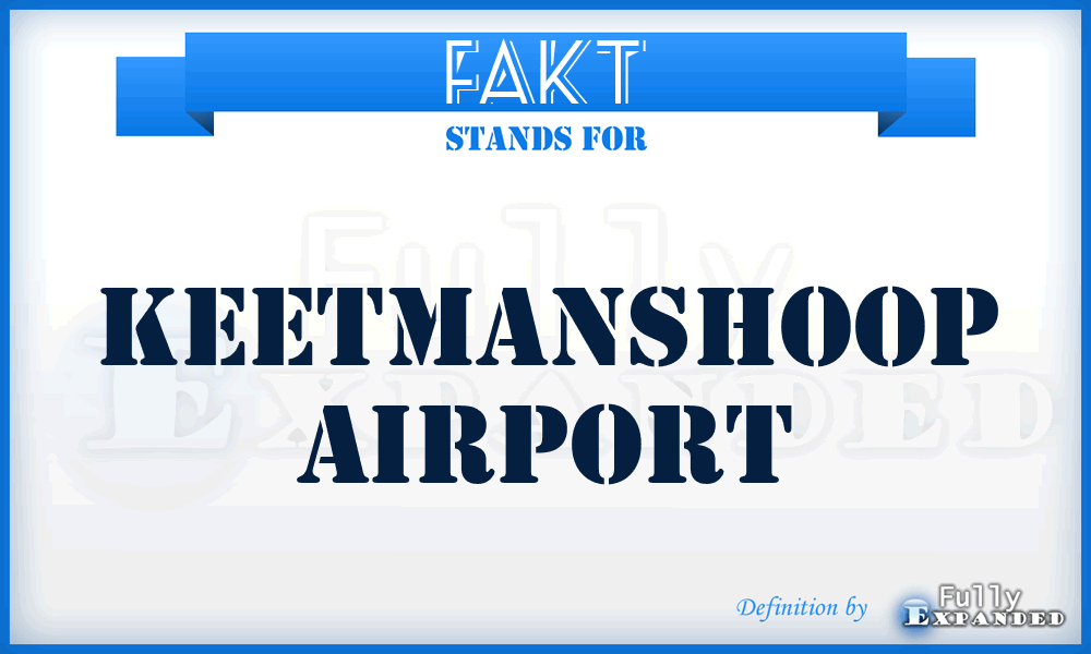 FAKT - Keetmanshoop airport