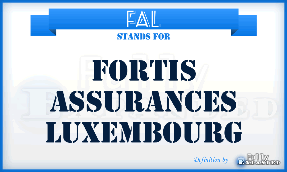 FAL - Fortis Assurances Luxembourg
