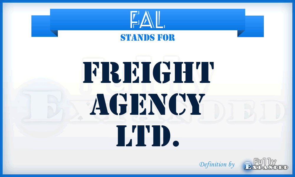 FAL - Freight Agency Ltd.