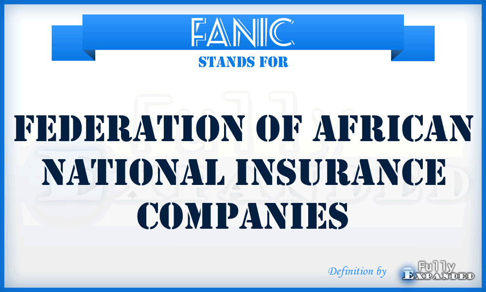 FANIC - Federation of African National Insurance Companies