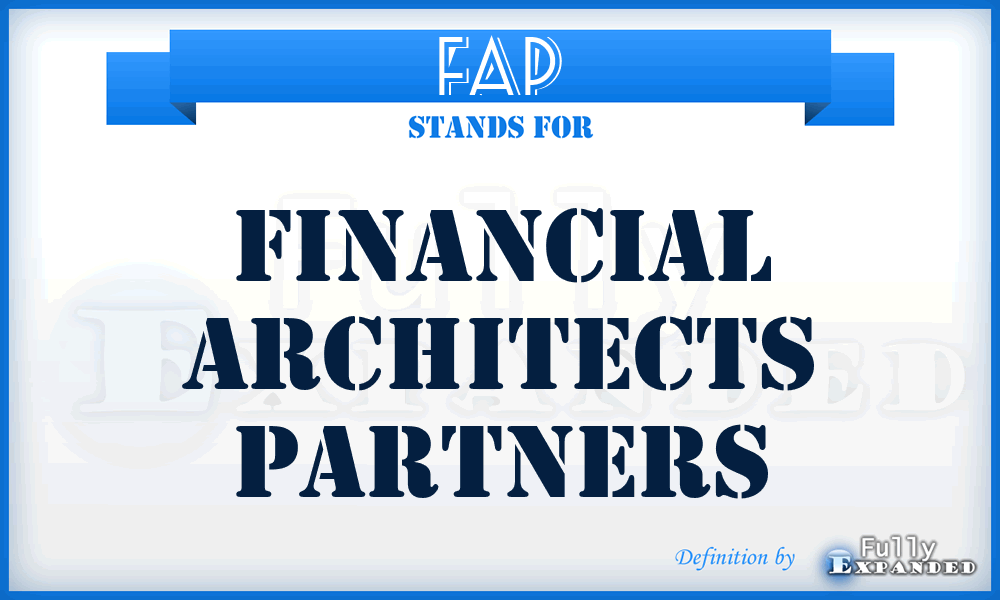 FAP - Financial Architects Partners