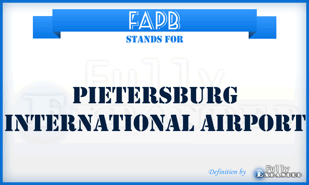 FAPB - Pietersburg International airport