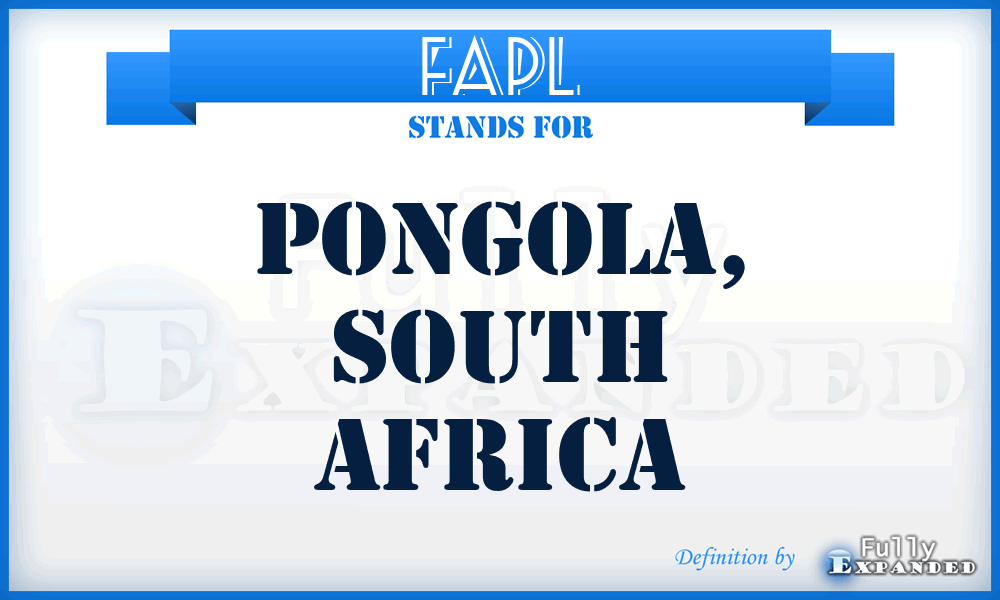 FAPL - Pongola, South Africa