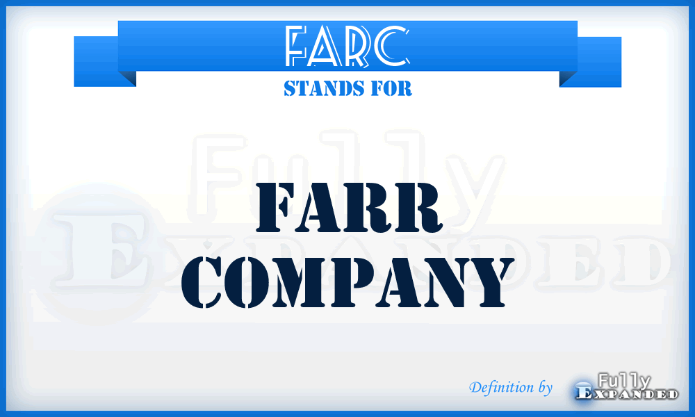 FARC - Farr Company