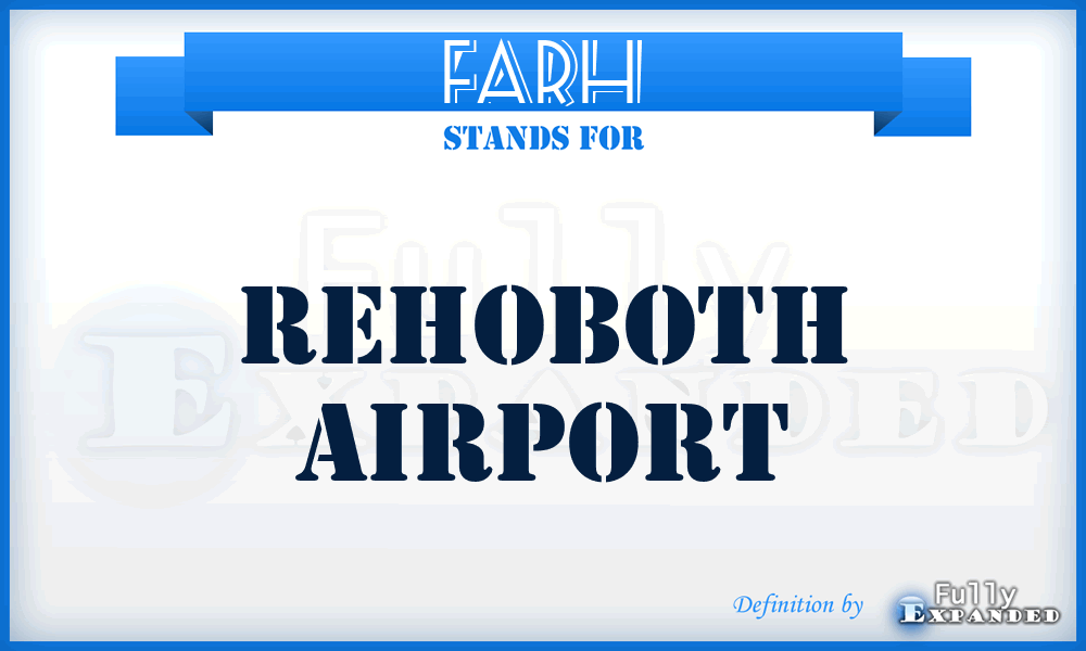 FARH - Rehoboth airport