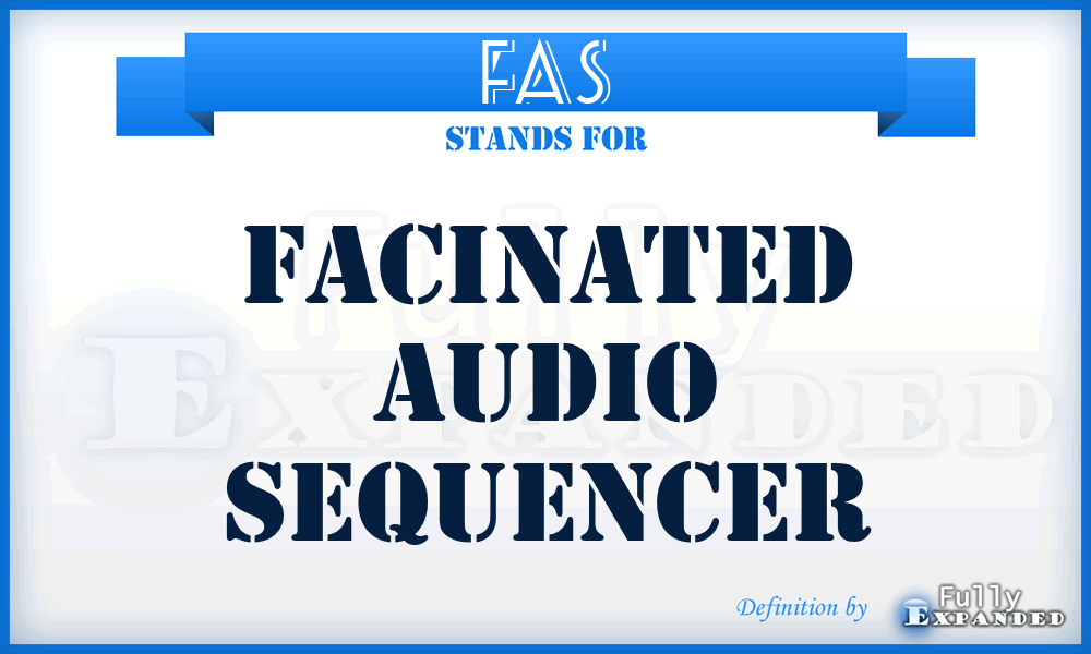 FAS - Facinated Audio Sequencer