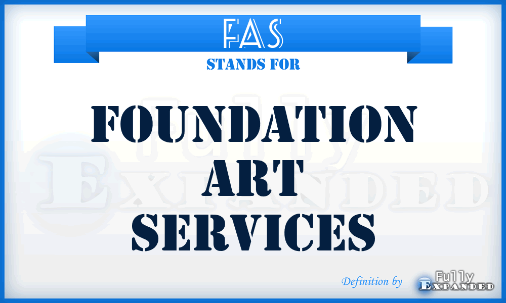 FAS - Foundation Art Services