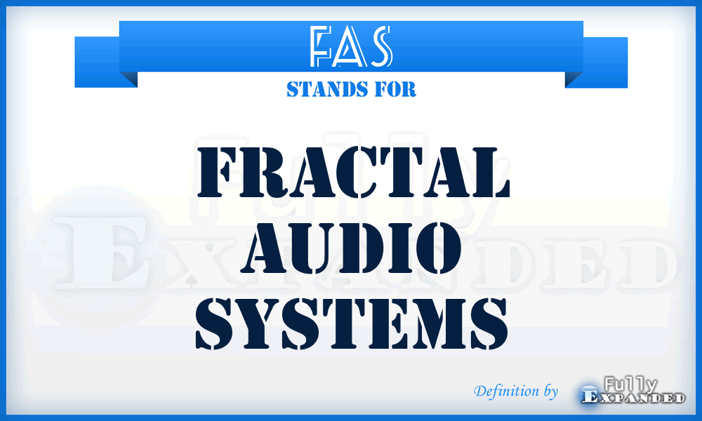 FAS - Fractal Audio Systems