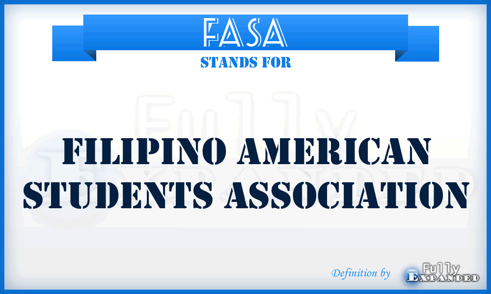 FASA - Filipino American Students Association