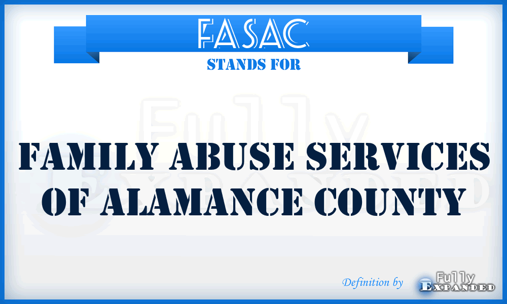 FASAC - Family Abuse Services of Alamance County