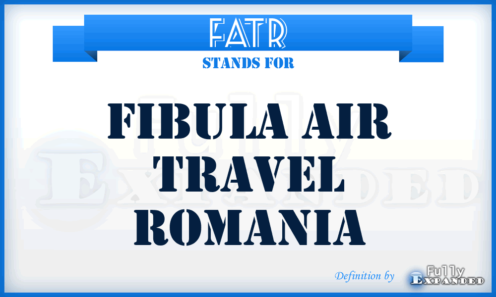 FATR - Fibula Air Travel Romania