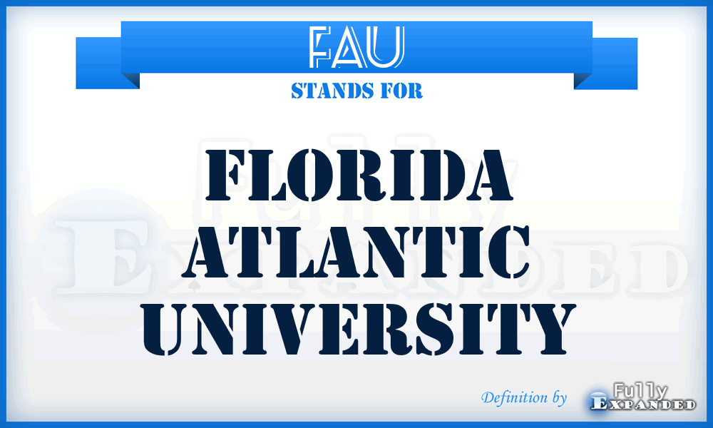 FAU - Florida Atlantic University