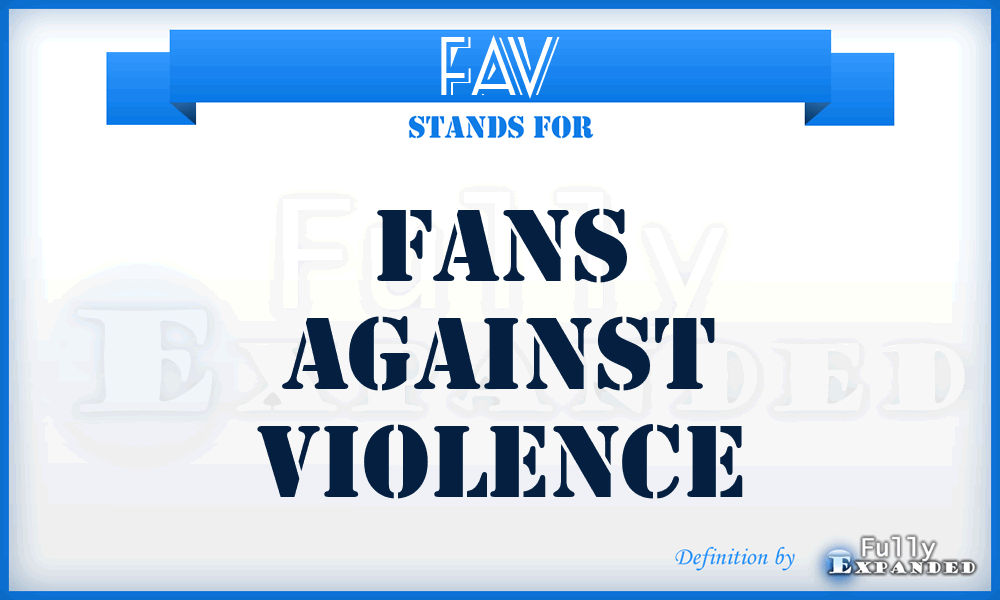 FAV - Fans Against Violence