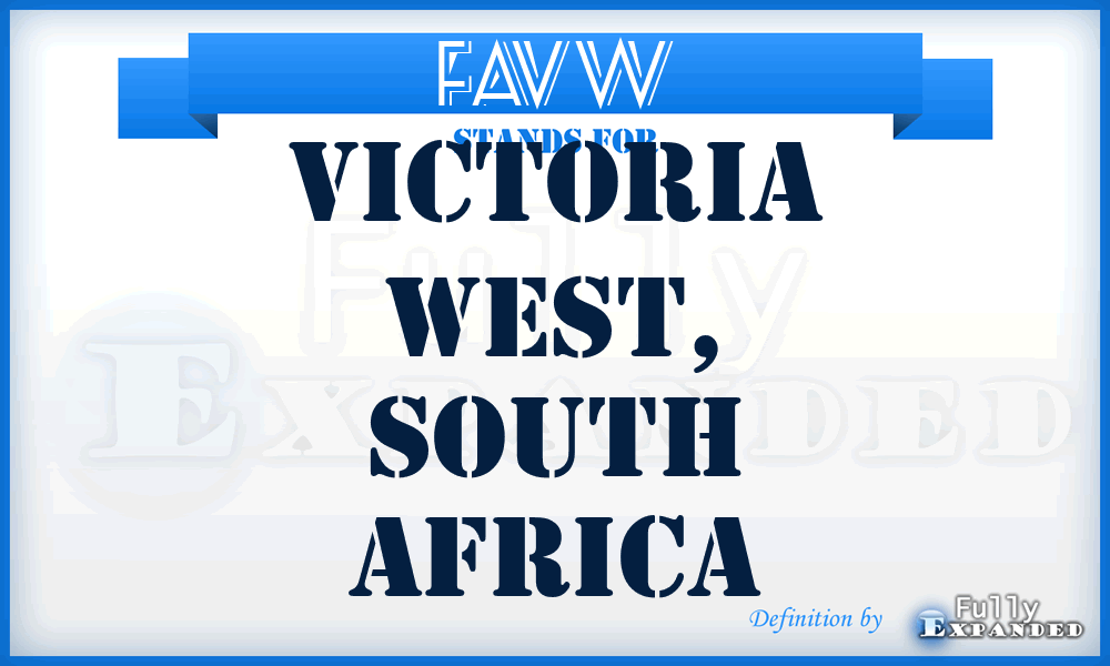 FAVW - Victoria West, South Africa