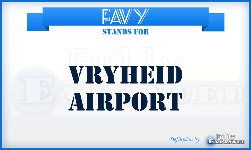 FAVY - Vryheid airport