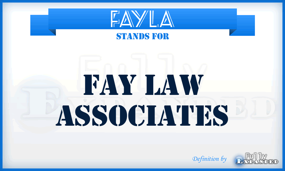 FAYLA - FAY Law Associates
