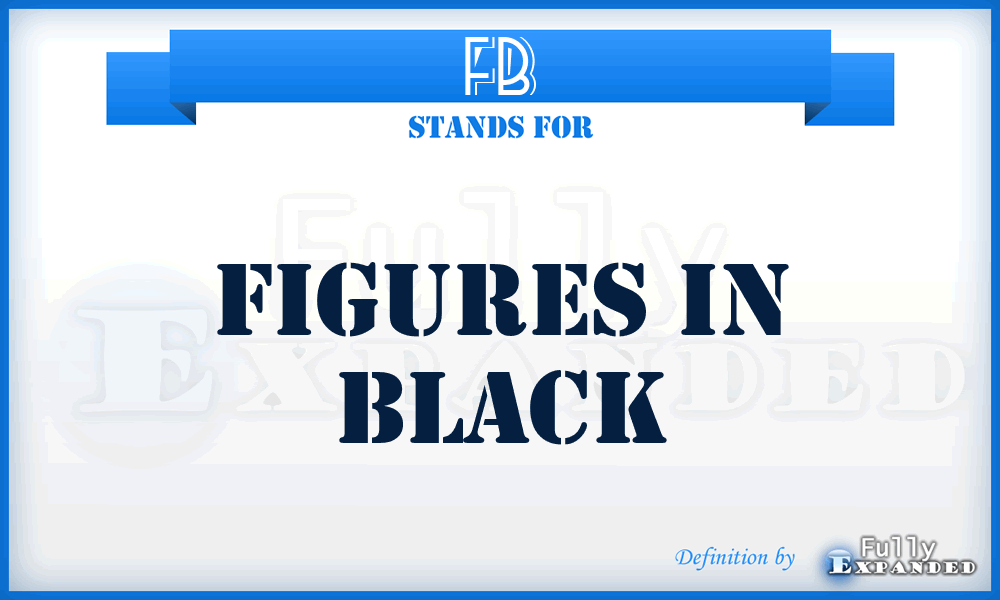 FB - Figures in Black