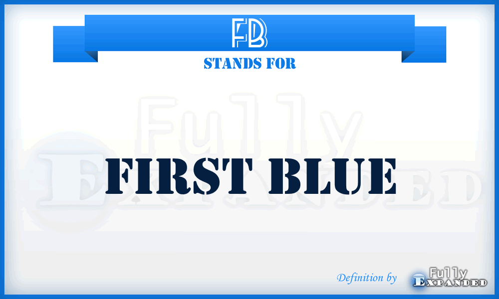 FB - First Blue