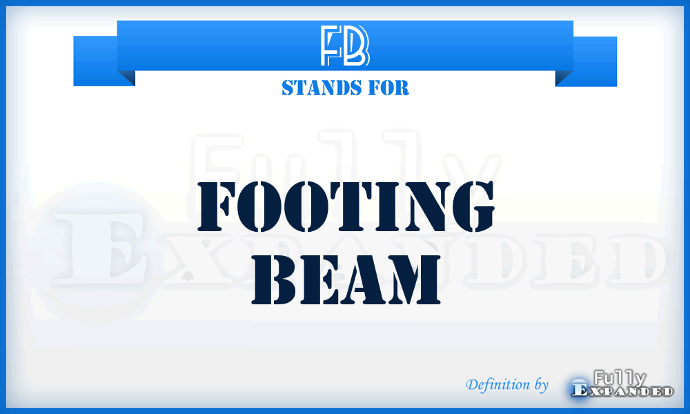 FB - Footing Beam