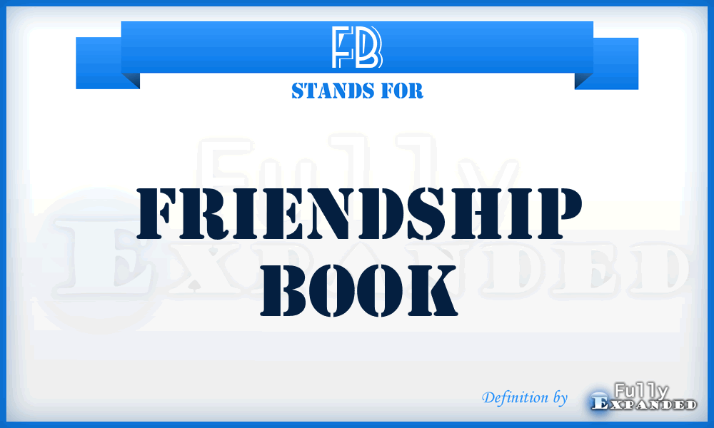 FB - Friendship Book