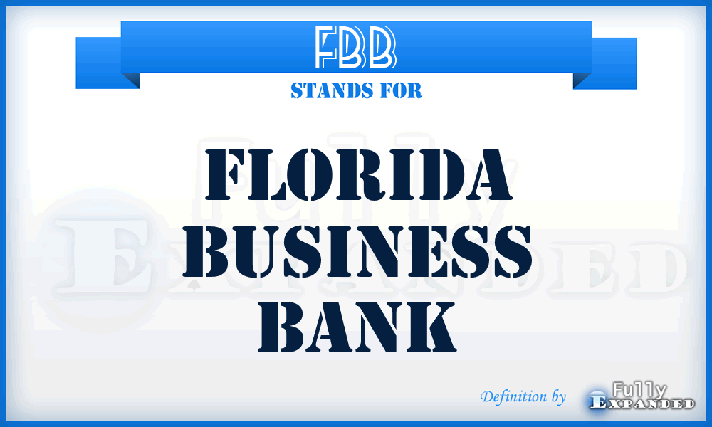 FBB - Florida Business Bank