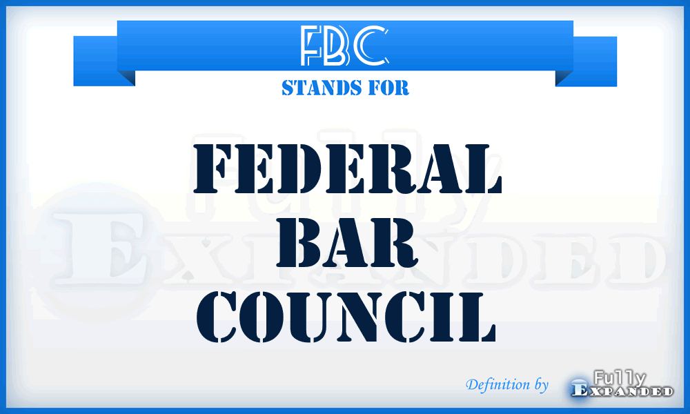 FBC - Federal Bar Council