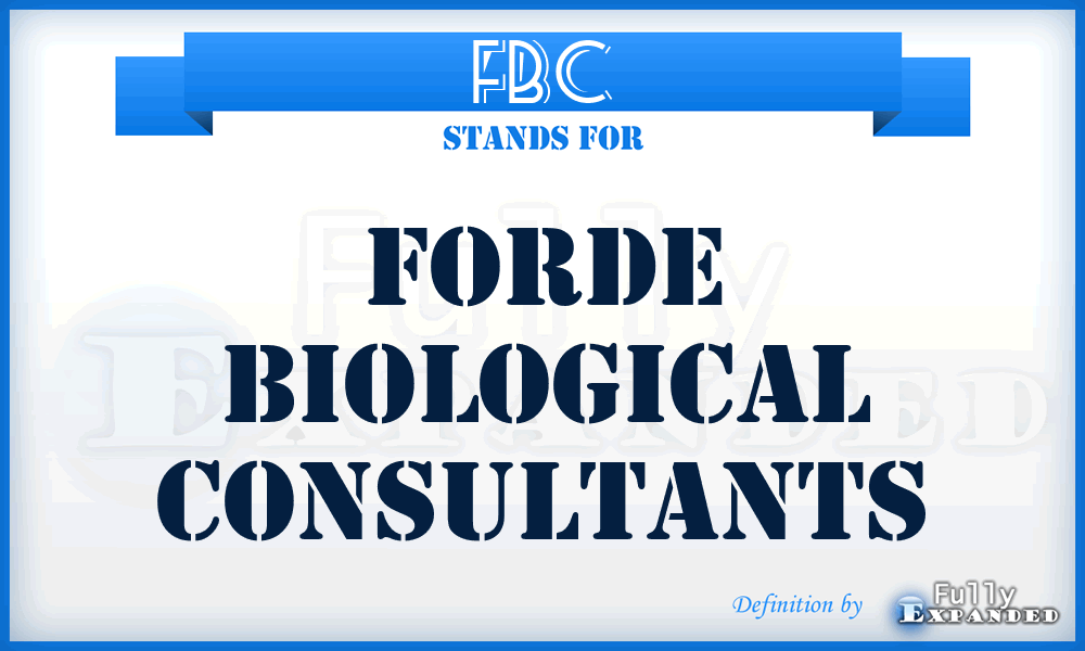 FBC - Forde Biological Consultants