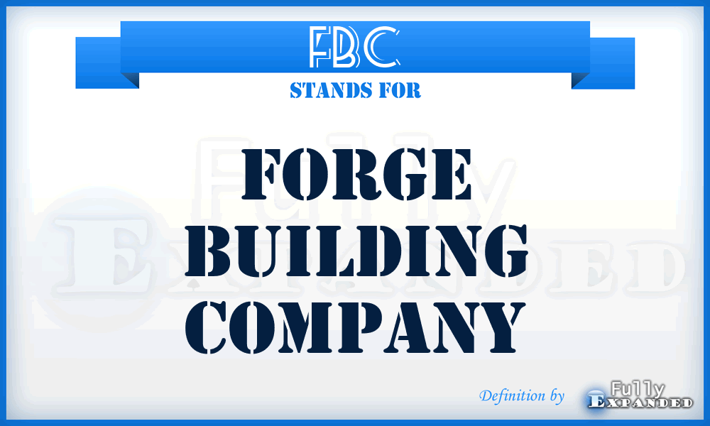 FBC - Forge Building Company