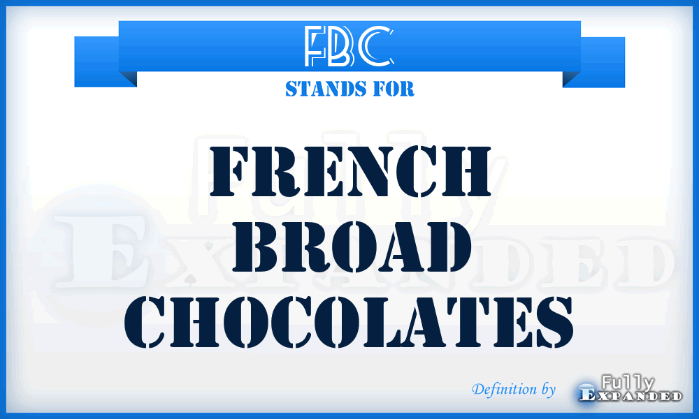 FBC - French Broad Chocolates