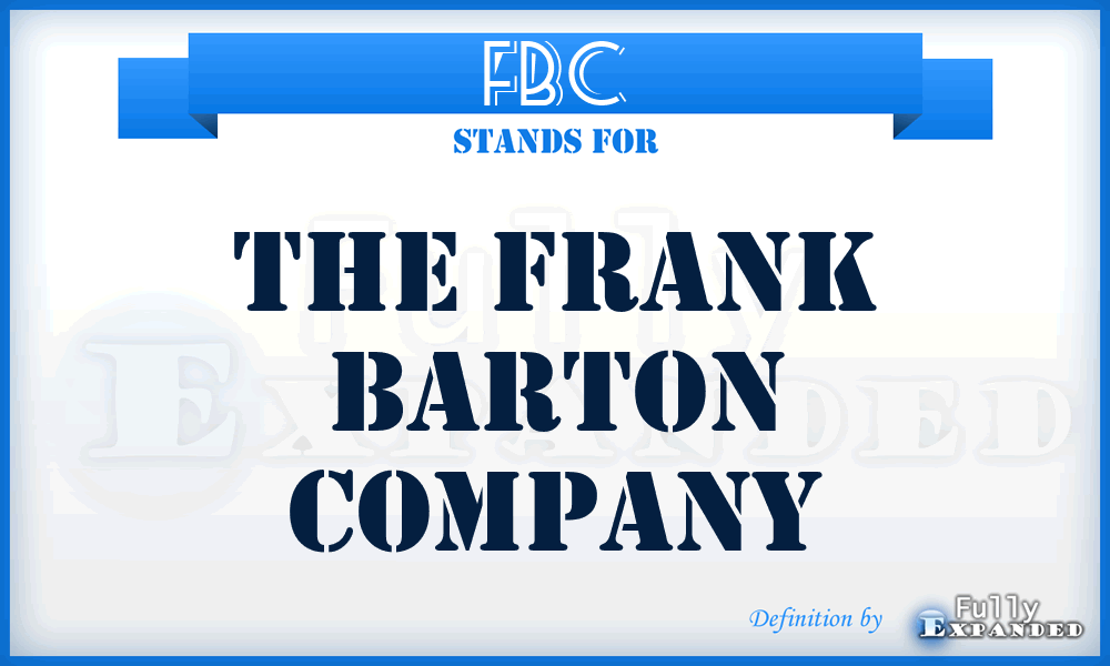 FBC - The Frank Barton Company