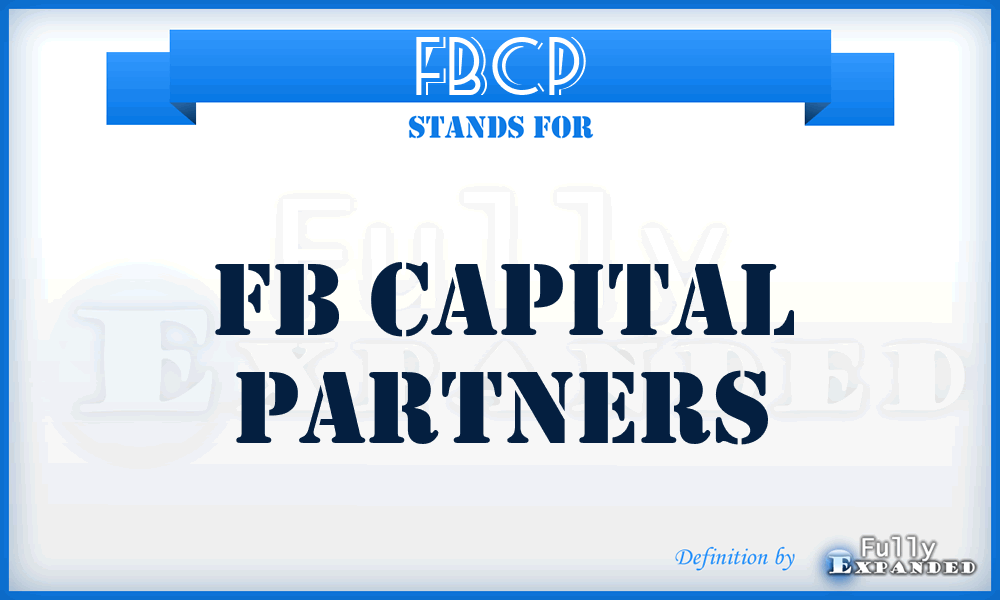 FBCP - FB Capital Partners