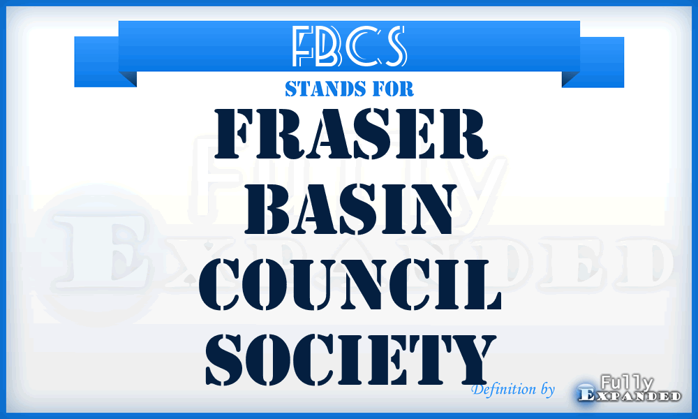 FBCS - Fraser Basin Council Society