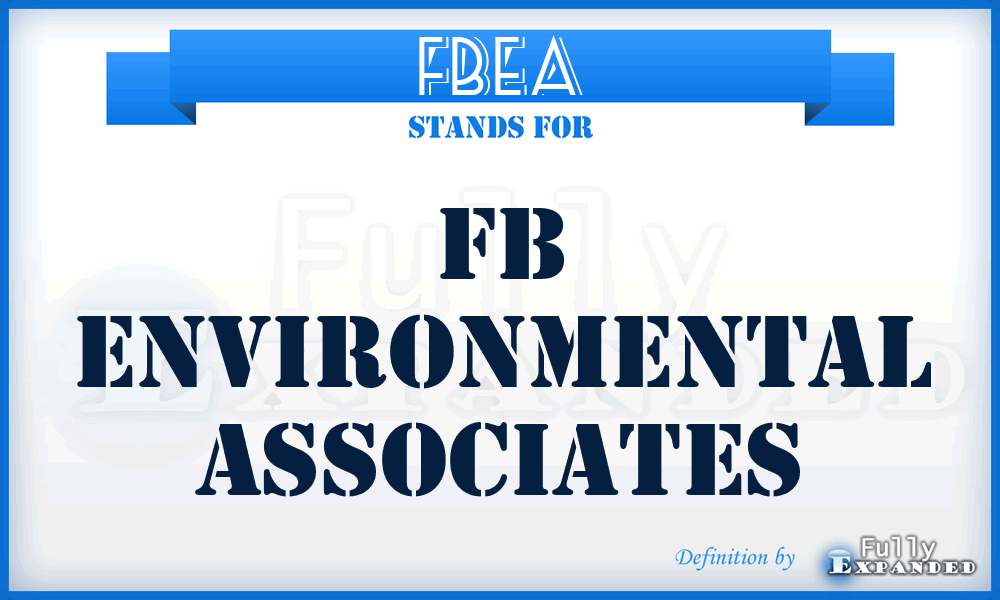 FBEA - FB Environmental Associates