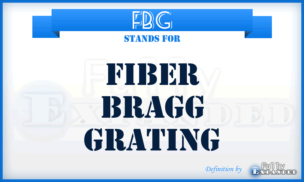 FBG - fiber Bragg grating