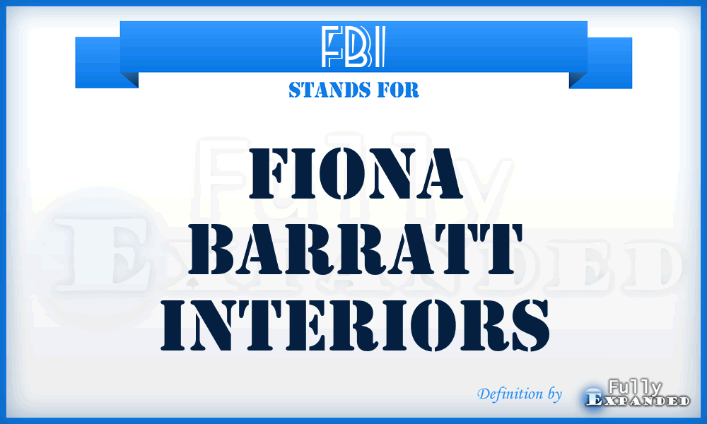 FBI - Fiona Barratt Interiors