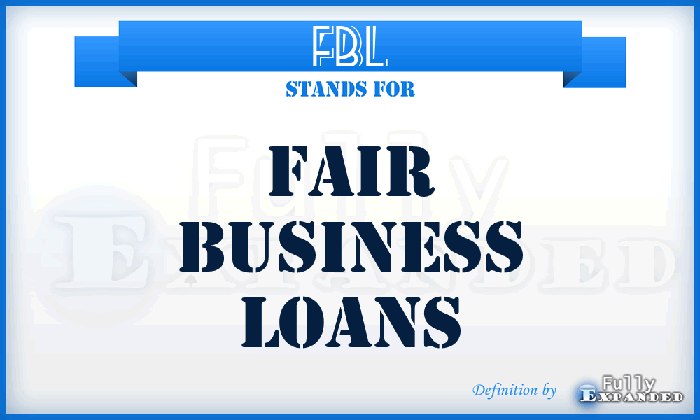 FBL - Fair Business Loans